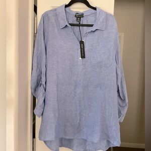 Jones New York linen collared shirt. Sz 1x